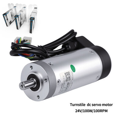 59mm フランジ 24V DC 100W低温耐性統合ギアサーボモーター,23Nm最大トルク,2400ラインエンコーダー,ターンスタイル速度ゲートバリアゲート